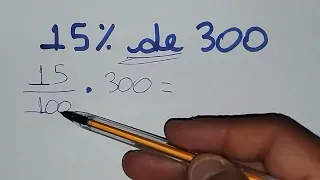 🔥15% de 300 - Porcentagem - Como Calcular?