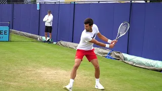 Novak Djokovic Backhand Slow Motion - ATP Tennis Two Handed Backhand Technique