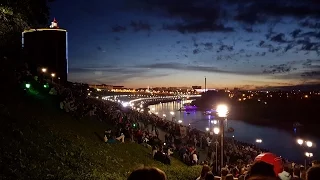 День города Тюмень 30.07.2016. Заключительный фейерверк.