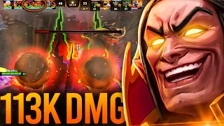 THIS IS DOTA!! EZ 3V5 113K DAMAGE DEALT ELITIST INVOKER | Dota 2 Invoker