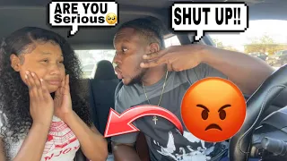 TELLING MY GIRLFRIEND TO "SHUT UP'' TO SEE HER REACTION.. *NEVER AGAIN*