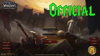 Battle for Azeroth Login Screen [Official Main Theme & Animation]