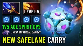 NEW Hyper Safelane Universal Carry IO Brutal AOE Spirit 1 Shot Level 5 Dagon Dota 2