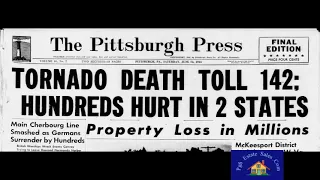 1944 Tornado Hits Southeast Pittsburgh , Dravosburg