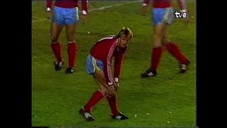 Real Madrid 2 0 Bayern Munich - Copa de Europa 1987-88 (1st Half)