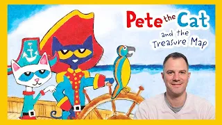 Pete The Cat and the Treasure Map by James Dean ~ READ ALOUD by Will Sarris