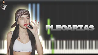 Nicki Nicole - Plegarias | Instrumental Piano Tutorial / Partitura / Karaoke / MIDI