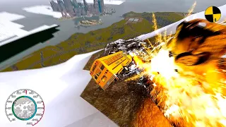 GTA 4 Crazy School Bus Crashes Ep.37