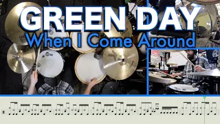 How To Play 'When I Come Around' By Green Day Note For Note [Drums & Notation]