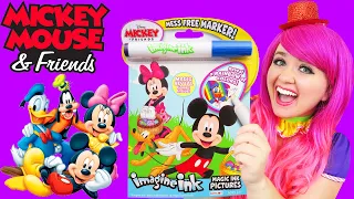Coloring Mickey & Minnie Magic Reveal Ink Coloring Book | Imagine Ink Marker