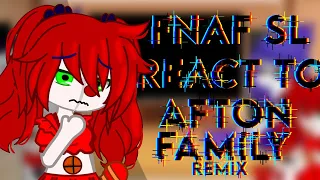 Fnaf SL react to afton family remix