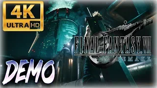 FINAL FANTASY 7 REMAKE (PS4) FULL DEMO Gameplay Walkthrough [4K/60fps]