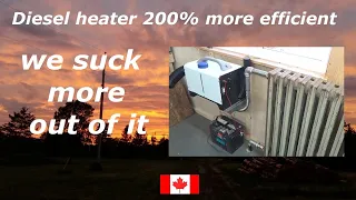 Diesel heater upgade 200% more efficient