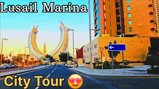 Lusail Marina City Tour Doha Qatar | Lusail City Qatar | Doha Qatar Driving