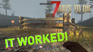 7 Days To Die PS4 : Wedge Tip Base VS Day 196 Horde