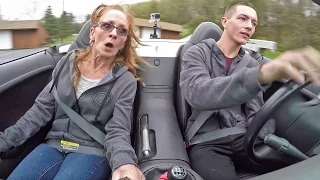 Scaring my Mom in her Own Car!