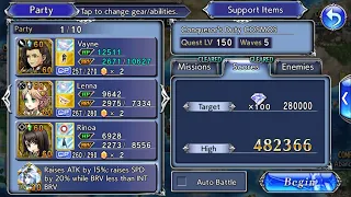 [DFFOO GL] Vayne's event "Conquerors Duty" COSMOS - 482K score