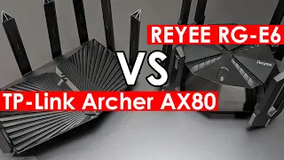 The Ultimate Wi-Fi 6 Router Showdown: Reyee RG E6 vs TP Link Archer AX80