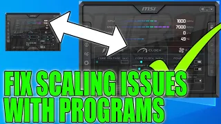 How To FIX Programs Not Scaling Properly On High Resolution In Windows 10 | Programs Open Small
