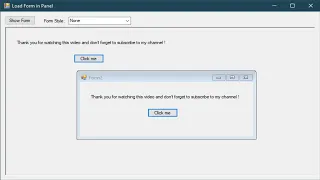 C# Tutorial - Load Form in Panel C# Application | FoxLearn