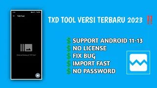 SHARE APLIKASI TXD TOOL VERSI TERBARU SUPPORT ANDROID 13 DAN SETINGAN ANTI BURIK #gtasanandreas #gta