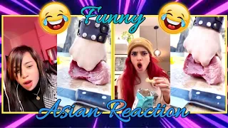 Funny Asian Girls Reaction Cooking Meat Gone Wrong | Funny Reaction | Only Legends Knows