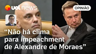 Musk e Moraes: Não há disposição para pedir impeachment do ministro, diz Tales: 'Sem viabilidade'