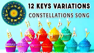 Happy Birthday To You 12 Constellations Song Piano Happy Birthday 12 Variations In All 12 Major Keys