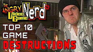 Top 10 Game Destructions - Angry Video Game Nerd (AVGN)
