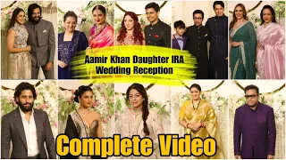 Celebs Arrived At Aamir Khan Daughter IRA Khan Wedding Reception Party | Complete Video | Full Video