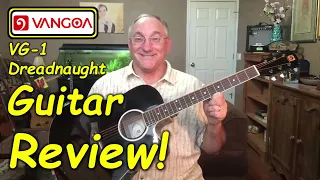 Vangoa VG1 cutaway Dreadnaught guitar review