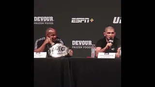 Daniel Cormier's priceless reaction to Khabib giving his point