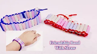 DIY Paper Friendship Band | DIY | Handmade Band | Friendship Band with Straw