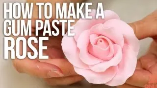 How to Make a Large Rose from Gum Paste | Cake Tutorials