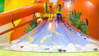 Troy and Izaak Plays at Fun Indoor Playground for kids Videos