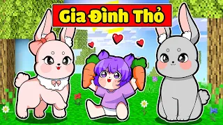 NABEE EM BÉ ĐƯỢC NHẬN NUÔI BỞI GIA ĐÌNH THỎ SIÊU DỄ THƯƠNG TRONG MINECRAFT 🐇🐰👶