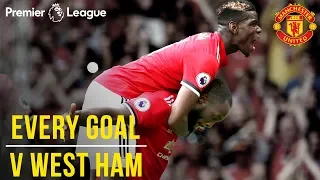 Every Manchester United PL Goal v West Ham | Ronaldo, Pogba, Rooney and More! | Manchester United