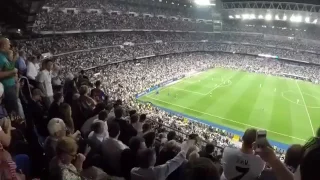 Real Madrid Fans reaction after Messi scoring last minute goal | 23.04.2017