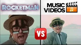 Taron Egerton vs Elton John (Vocal Battle) | Rocketman Movie Scenes (2019) vs Elton John Videos