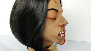 WARNING - Painting human face I Silicone Painting I Dead Body Makeup I AI Designing I SFX Makeup