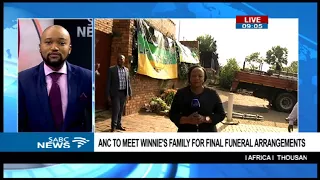 Former president Jacob Zuma arrives at mama Winnie's home