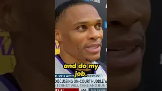 Russell Westbrook talks about huddle video 👀 #shorts