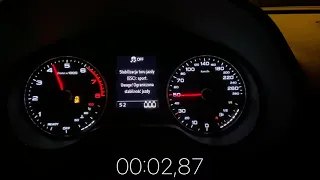 Audi A3 1.5 TFSI 150km acceleration 0-100