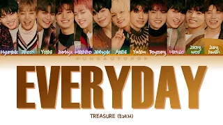 TREASURE 트레저 " EVERYDAY " Lyrics (ColorCoded/ENG/HAN/ROM/가사)