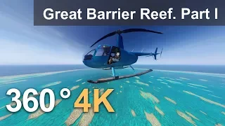 360, Большой Барьерный риф, Австралия. Часть 1. 4К видео с воздуха