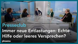 Presseclub: "Immer neue Entlastungen: Echte Hilfe oder leeres Versprechen?"