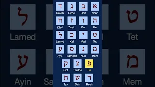 Shorts - Learn Hebrew Alphabet - 22 Letters