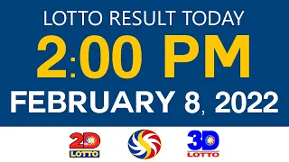 Lotto Results Today February 8 2022 2pm Ez2 Swertres 2D 3D 6D 6/42 6/49 6/58 PCSO