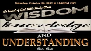 IOG - "Wisdom, Knowledge & Understanding" 2019