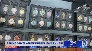 Suit: Brink's driver asleep during California jewelry heist